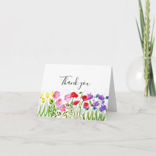 クラシックフローラさん結婚ありがとうございます サンキューカード (正面)