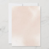 クラシックフローラほこりっぽいピンクローズパーティー 招待状 (裏面)