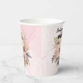 クラシックフローラアルコールインクス結婚タン 紙コップ (右)