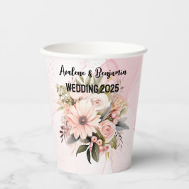 クラシックフローラアルコールインクス結婚タン 紙コップ