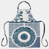 クラシックフローラオーナメントプリントエプロン エプロン (正面)