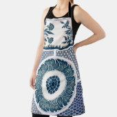 クラシックフローラオーナメントプリントエプロン エプロン (インサイチュ)