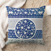 クラシックフローラオーナメントプリント クッション (ブランケット)