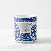 クラシックフローラオーナメントプリント コーヒーマグカップ (中央)