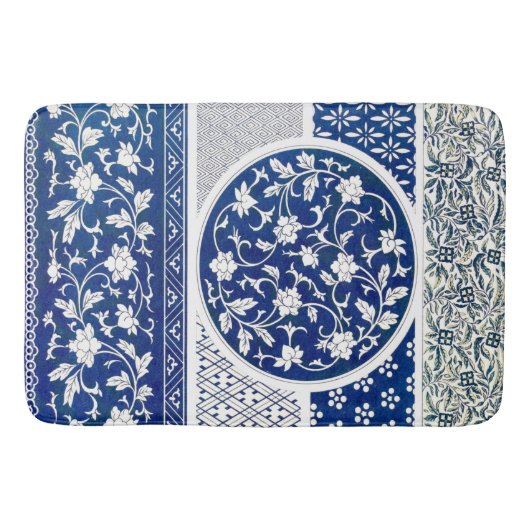 クラシックフローラオーナメントプリント バスマット (正面)