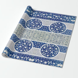 クラシックフローラオーナメントプリント ラッピングペーパー