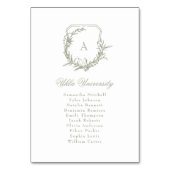 クラシックフローラクレストモノグラム座席表 テーブルナンバー (裏面)