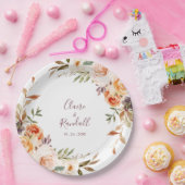 クラシックフローラシ結婚ック ペーパープレート (パーティー)