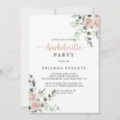 クラシックフローラバチェロレッテ 招待状 (正面)