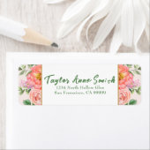 クラシックフローラバラ縁ど差出人住所 ラベル (インサイチュ)