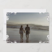 クラシックフローラリースモノグラ結婚ムの写真 セーブザデート (裏面)