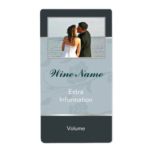 クラシックフローラワインラベル ラベル (正面)