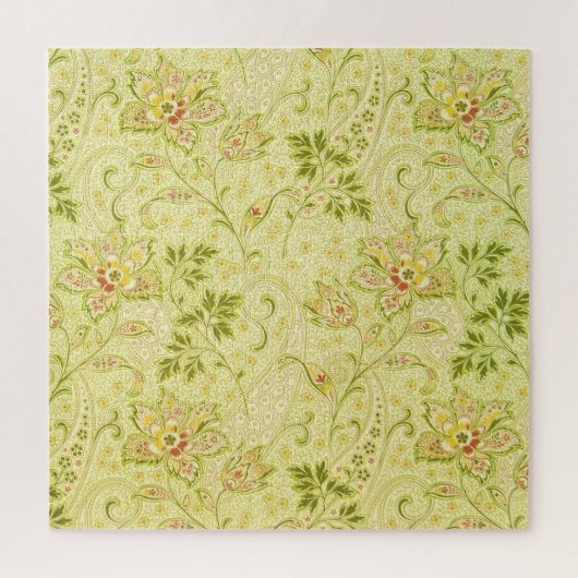 クラシックフローラ壁紙:古いエレガンス ジグソーパズル (縦)