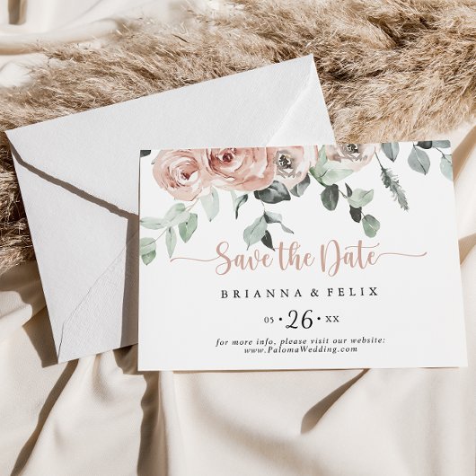 クラシックフローラ横置き結婚型 セーブザデート