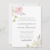 クラシックフローラ結婚式招待状 招待状 (正面)