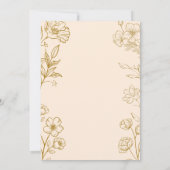 クラシックフローラ結婚式招待状 招待状 (裏面)