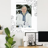 クラシックフローラ葬儀サービス親愛ワンフォト ポスター (ホームオフィス)
