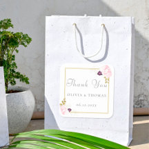 クラシックフローラ金ゴールドフレームピンク素朴ロー結婚ズ