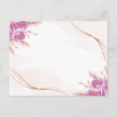 クラシックフローラ金ゴールド50周年保存日付 案内ポストカード (裏面)