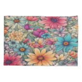 クラシックフローラ#44 - pillowcase 枕カバー (裏面-左)