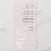 クラシックフローリッシュモノグラム メニュー (正面)