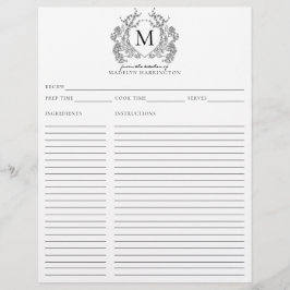 クラシックブシンプルラックフローラクレストモノグラムレシピ