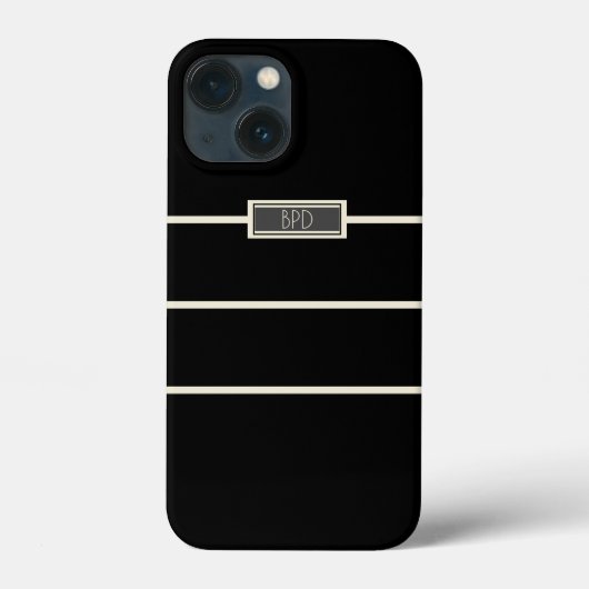 クラシックブスタイリッシュモノグラムのラック Case-Mate iPhoneケース (裏面)