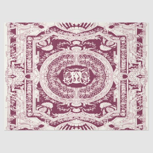 クラシックブスタイリッシュルエレガントグンディバロックオーナメント 薄葉紙 (正面)