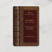 クラシックブックカバー古物店の名刺 名刺 (裏面)