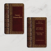 クラシックブックカバー古物店の名刺 名刺 (正面/裏面)