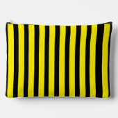 クラシックブライトイエローとブストライプのラック アクセサリーポーチ (正面)