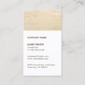 クラシックブラウンホワイトサンドコンサルタント 名刺 (正面)