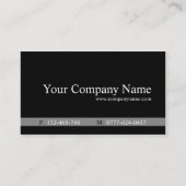クラシックブラックおよびグレーのリーガル・ビジネス・カード 名刺 (正面)