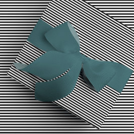 クラシックブラックのピンストライプ模様包み紙 ラッピングペーパー