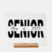 クラシックブラックシニアカスタム アクリルサイン (正面)