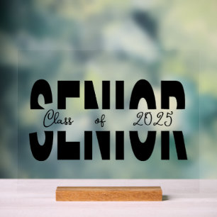 クラシックブラックシニアカスタム アクリルサイン