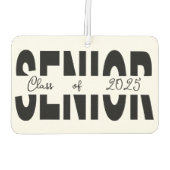 クラシックブラックシニアカスタム カーエアーフレッシュナー (裏面)