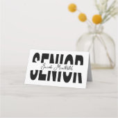 クラシックブラックシニアカスタム プレイスカード (裏面)