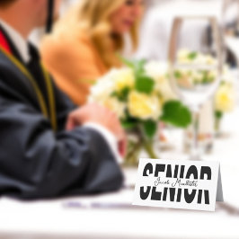 クラシックブラックシニアカスタム プレイスカード