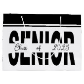 クラシックブラックシニアカスタム ラージペーパーバッグ (裏面)