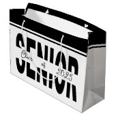 クラシックブラックシニアカスタム ラージペーパーバッグ (裏面アングル)