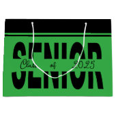 クラシックブラックシニアカスタム ラージペーパーバッグ (正面)