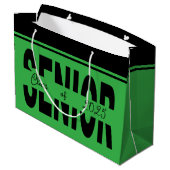 クラシックブラックシニアカスタム ラージペーパーバッグ (裏面アングル)