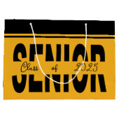 クラシックブラックシニアカスタム ラージペーパーバッグ (裏面)