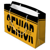 クラシックブラックシニアカスタム ラージペーパーバッグ (裏面アングル)