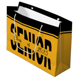 クラシックブラックシニアカスタム ラージペーパーバッグ