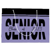 クラシックブラックシニアカスタム ラージペーパーバッグ (裏面)