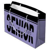 クラシックブラックシニアカスタム ラージペーパーバッグ (裏面アングル)