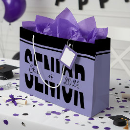 クラシックブラックシニアカスタム ラージペーパーバッグ