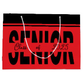 クラシックブラックシニアカスタム ラージペーパーバッグ (裏面)